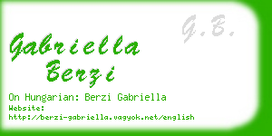 gabriella berzi business card